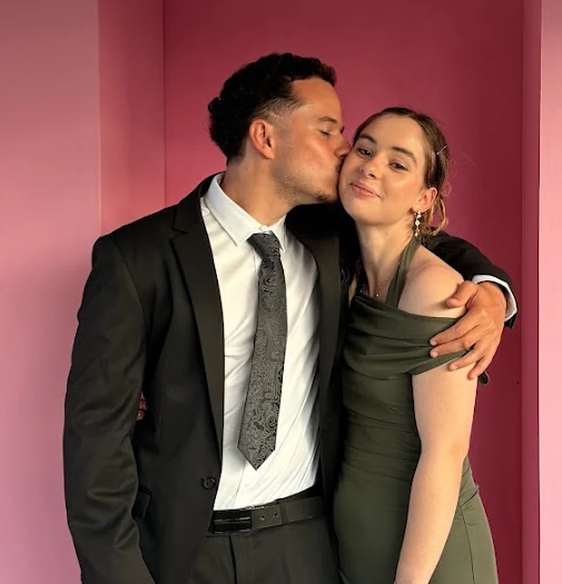 Nassim and Anya, the two people behind Relief Studio